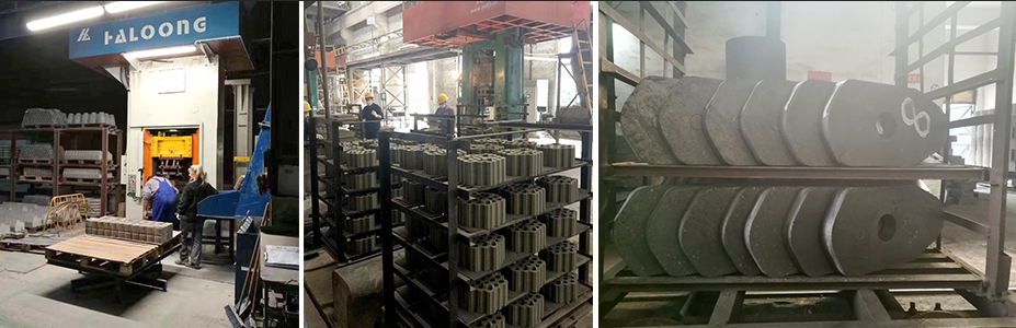 耐火砖异型砖客户现场